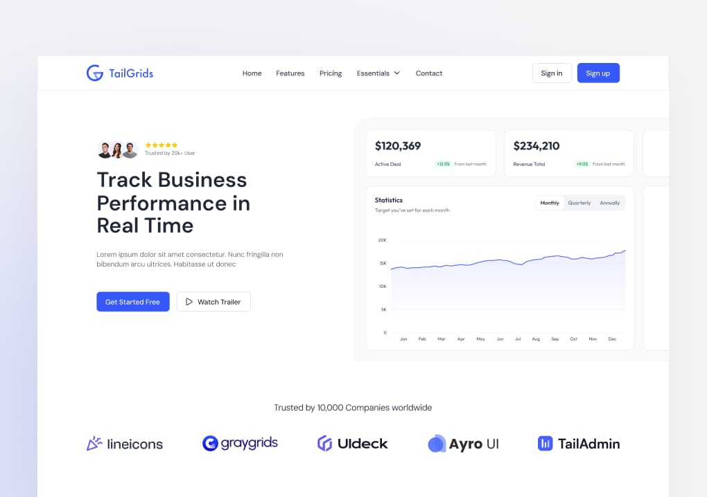 Scale Up - Marketing UI Template